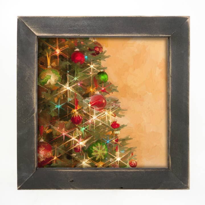 ginger blue - Wholesale Christmas Wall Art - Lighted Christmas Tree