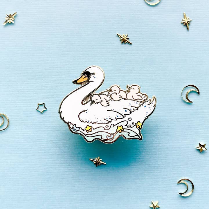 Alum and Ink - Wholesale Lapel Pin/Button - The Mothership Enamel Pin