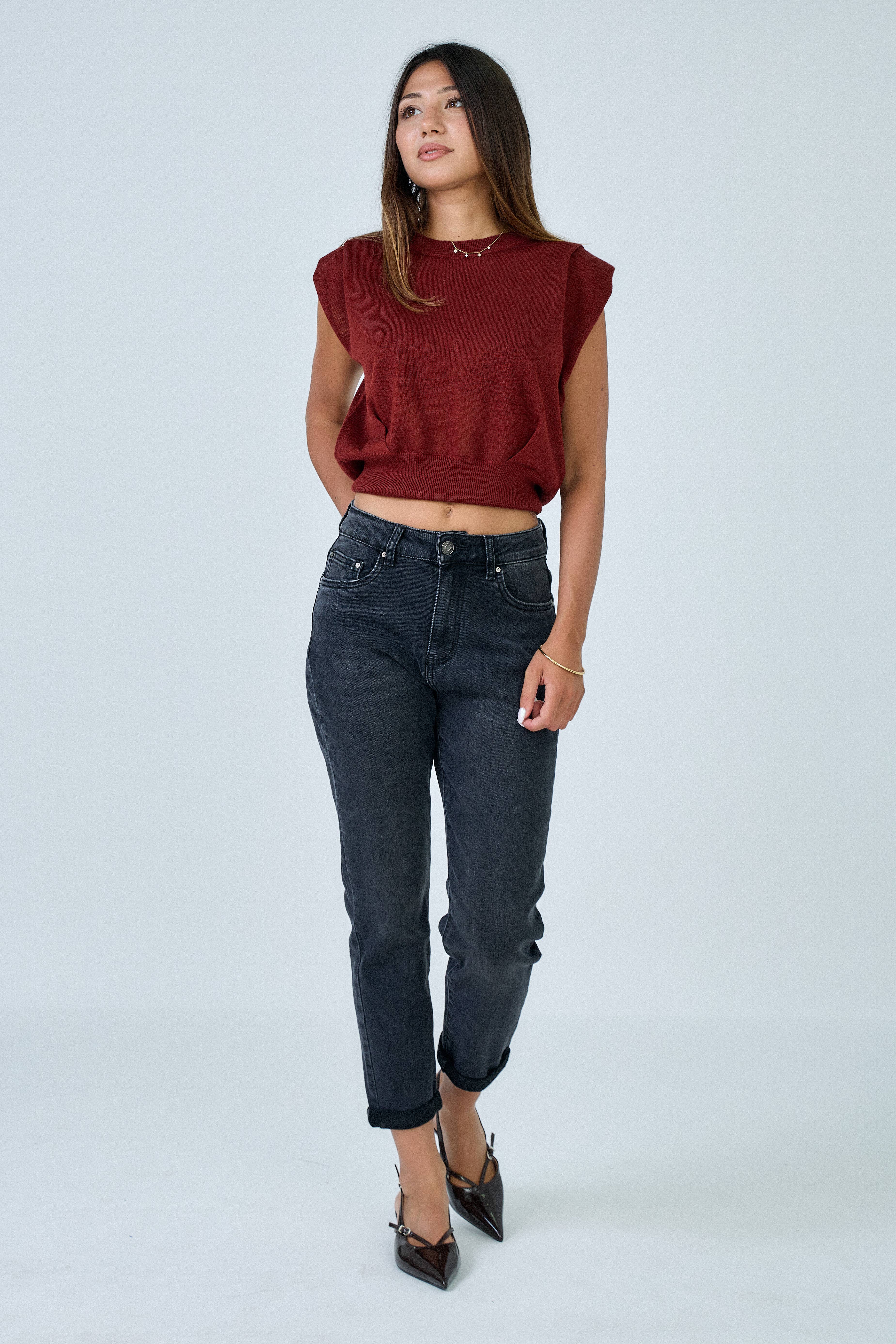 ANA & LUCY - Wholesale Jeans - Women's - MOM-FIT “Jeanne” WOMEN'S JEANS - Washed11