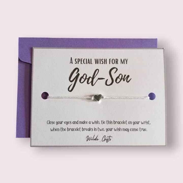 A special wish - God-son for wholesale by Wilde Gifts UK