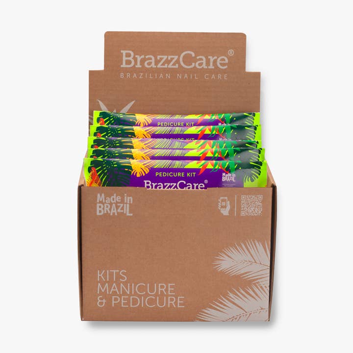Displaybox Pedi – 50 kit för professionell nagelvård för wholesale av BrazzCare - Brazilian Nail Care