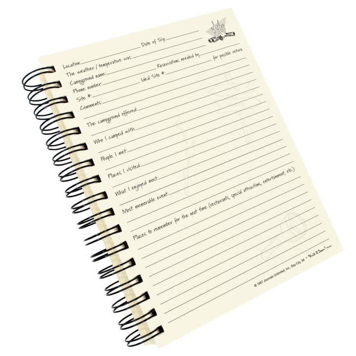 Journals Unlimited - Wholesale Journal/Diary - Camping Journal - Glamping (Kraft)