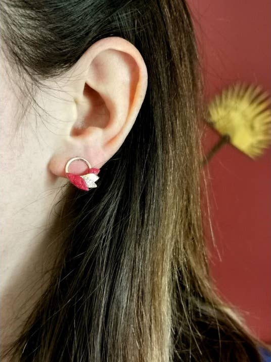 Brincos Jubba - groselha por atacado de May & June