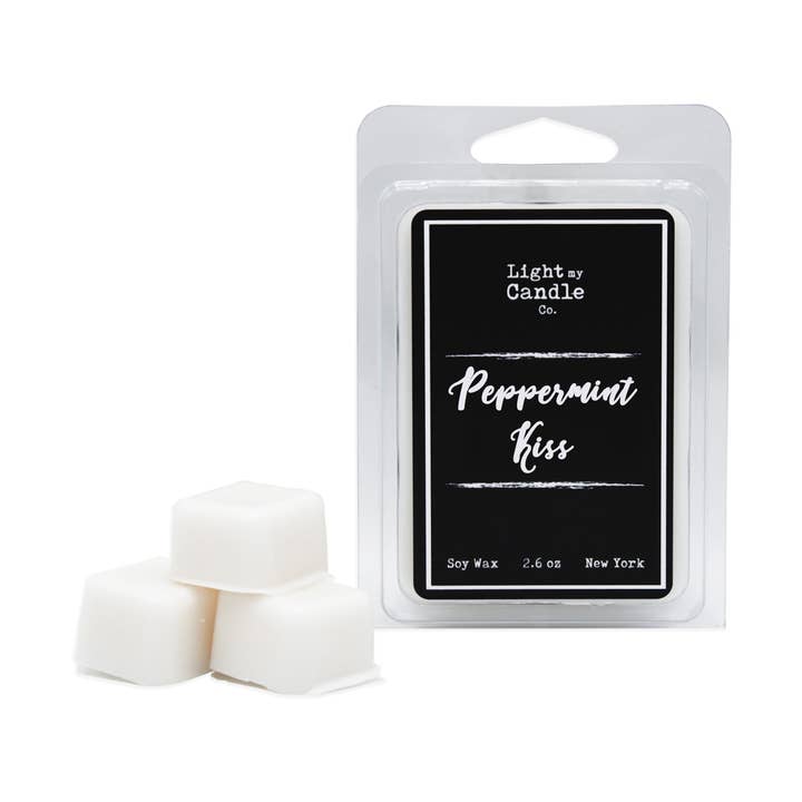 Pepparmynta kyss soja vax smälter för wholesale av Light My Candle Co