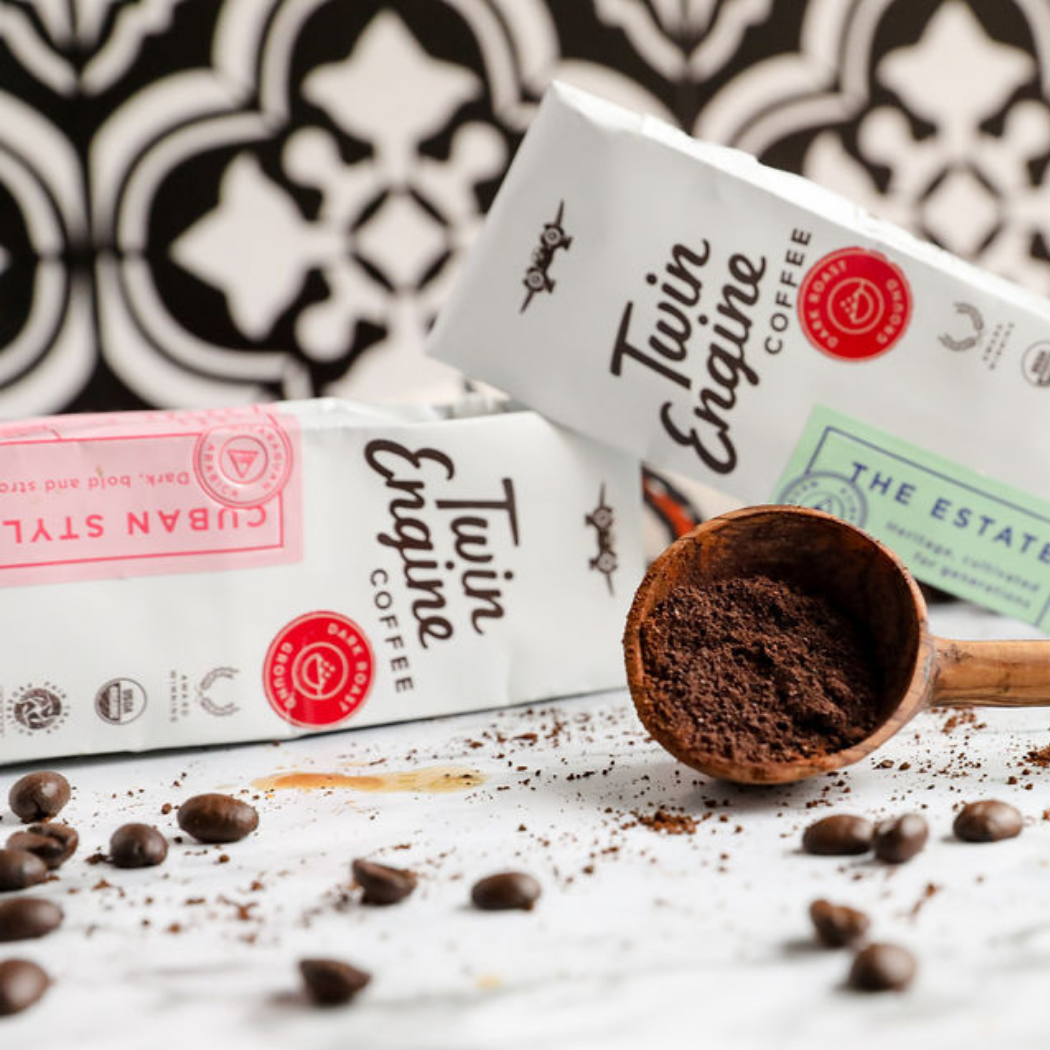 Twin Engine Coffee - Wholesale Ground Coffee - Traveler 1-Pot Organic Specialty Fair Coffee / The Estate11