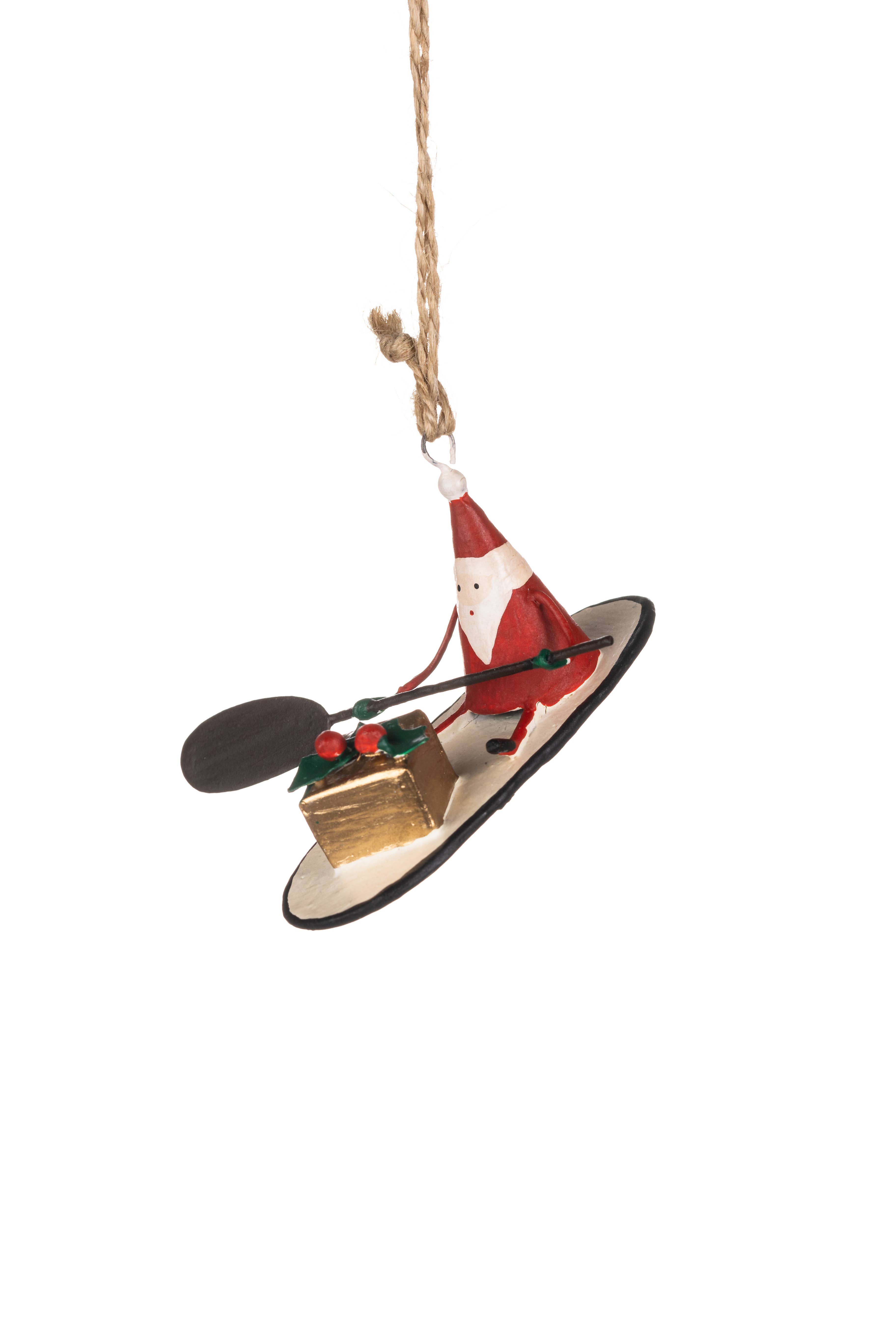 Shoeless Joe Ltd - Wholesale Ornament - Mini Paddle Board Santa