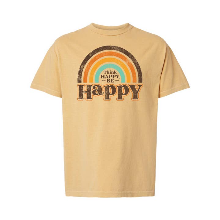 Think Happy Be Happy Tee for wholesale by Kendrick Home
