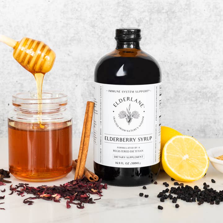 Elderlane® - Wholesale Oral Supplement/Vitamin - Elderberry Syrup 16.9 oz