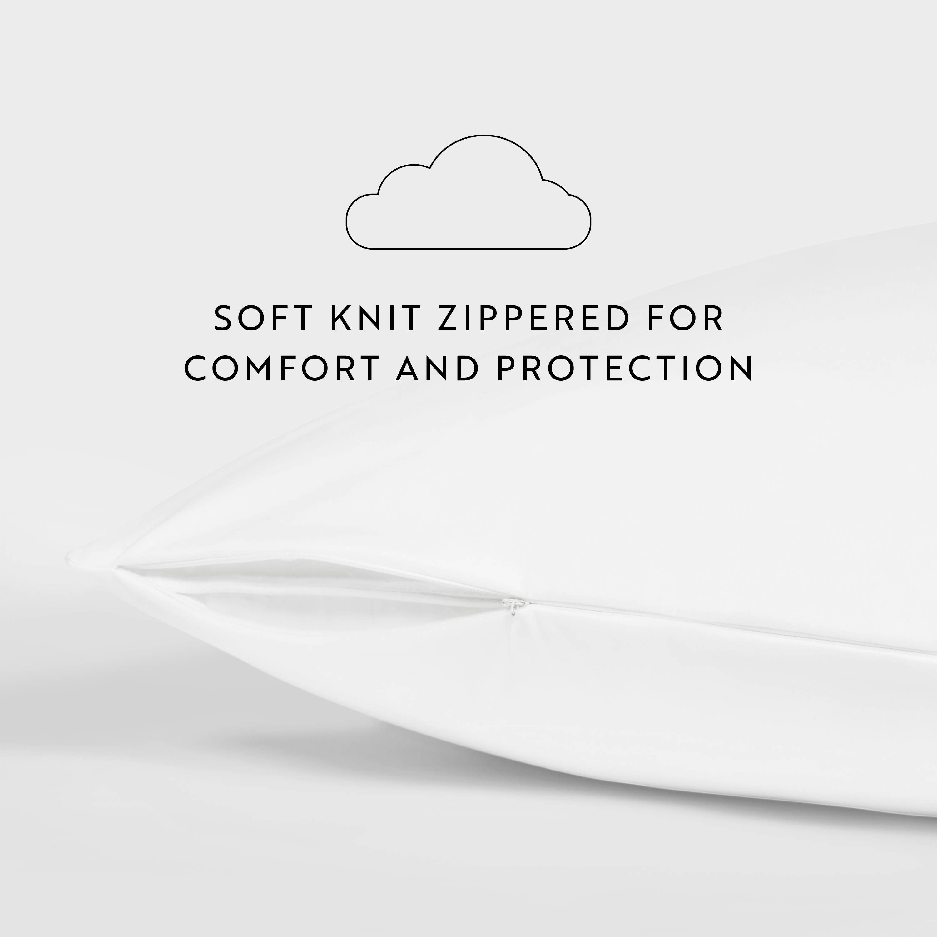 ienjoy Home - Wholesale Bedding Pillowcase/Sham - Pillow Protector - 100% Waterproof Polyester Jersey Knit 2pk4