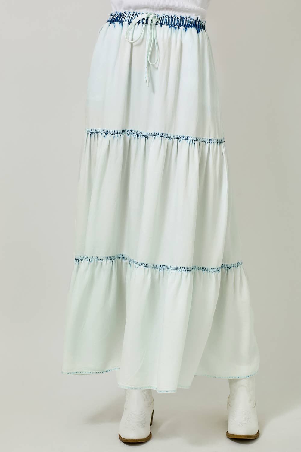 Mystree - Wholesale Rok - Dames - 60708 Lange Gelaagde Rok1