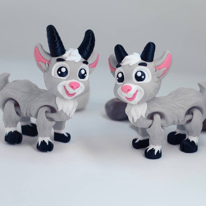 Goat 3D Printed Articulated Fidget Toy for wholesale by Great American Designs
