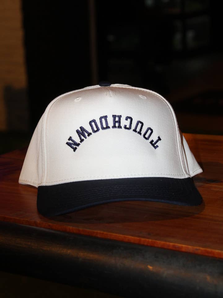 TOUCHDOWN CANVAS TRUCKER HAT for wholesale by MESSINA CLOTHING