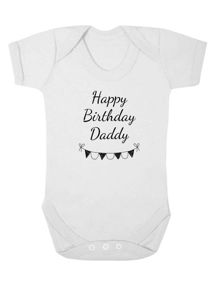 Second Ave Cute Baby Grow Vest Feliz Aniversário Papai por atacado de Second Ave Gift Company