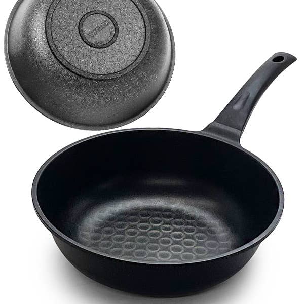 3D Durastine Marble Cast Aluminum Wok Pan Series Non-Stick for wholesale by EMC