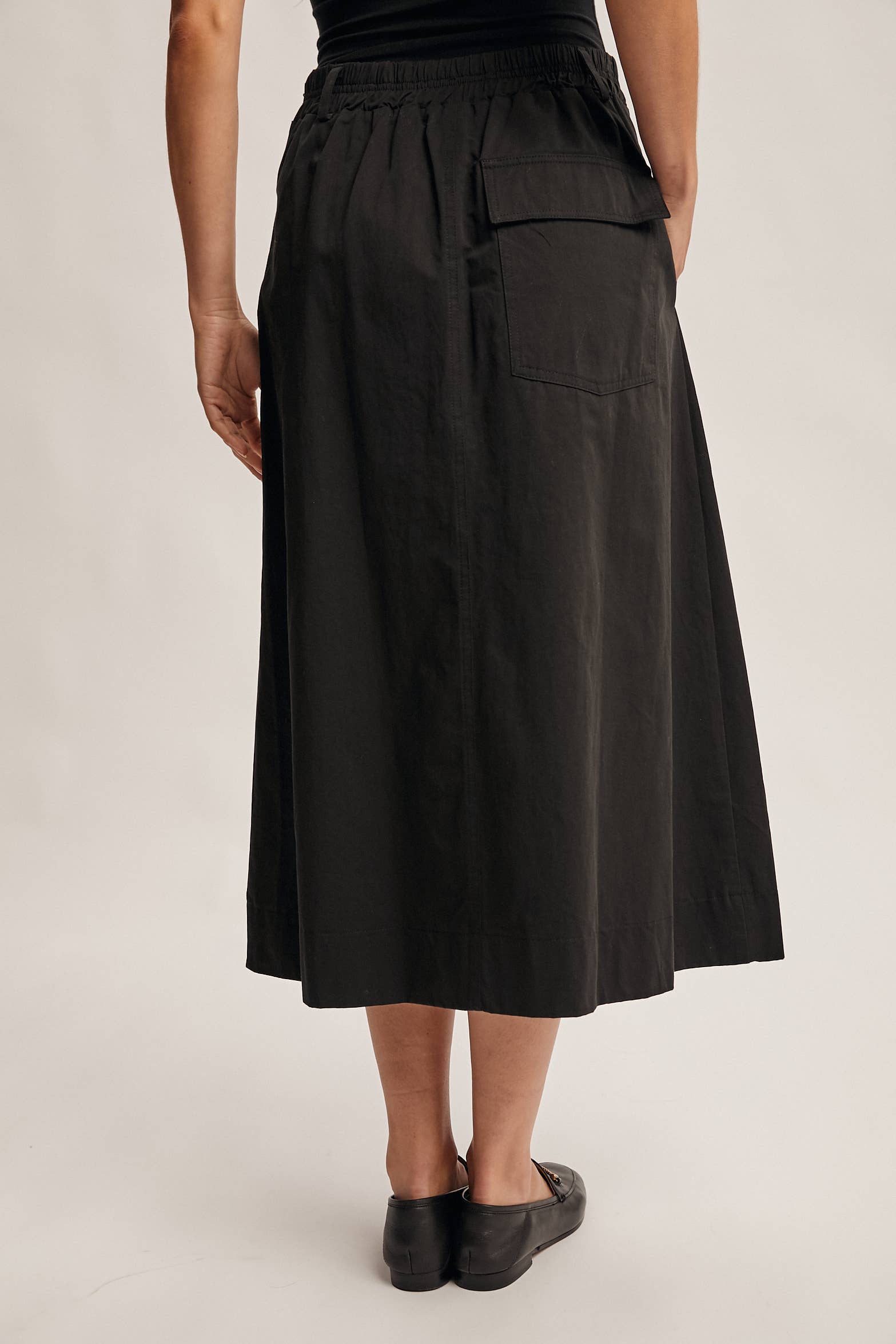 Forte – Engroshandel Nederdel - Dame – Plisseret A-line Midi Nederdel FSK00016