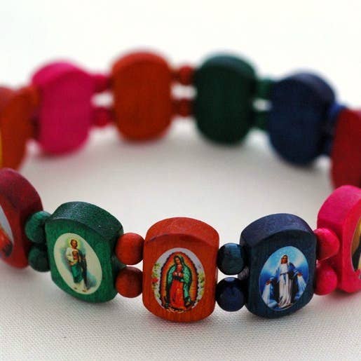 Contreras Designs – Großhandel Perlenarmband – BP06MUL- Mehrfarbiges Heiligenarmband
