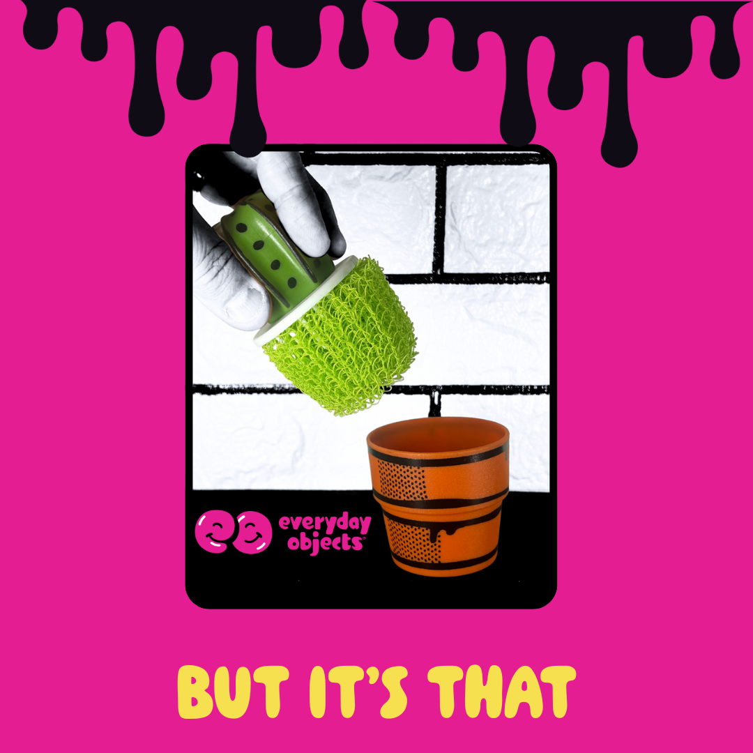 Everyday Objects - Wholesale Cleaning Brush - Cactus Makes Perfect Mesh Scrub Brush for Dishes7