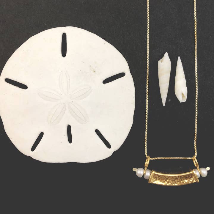 Box Necklaces - Gold for wholesale by Leah Sturgis Jewelry Art