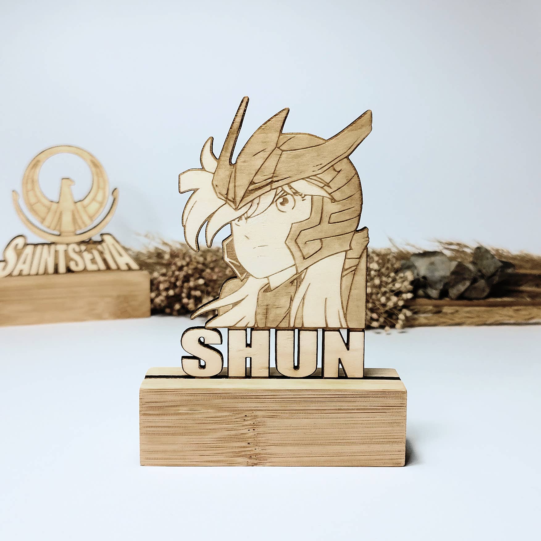 Studio Rima - Wholesale Decorative Figurine - Saint Seiya Wooden Statuette - Geek Trophy Home Decor4