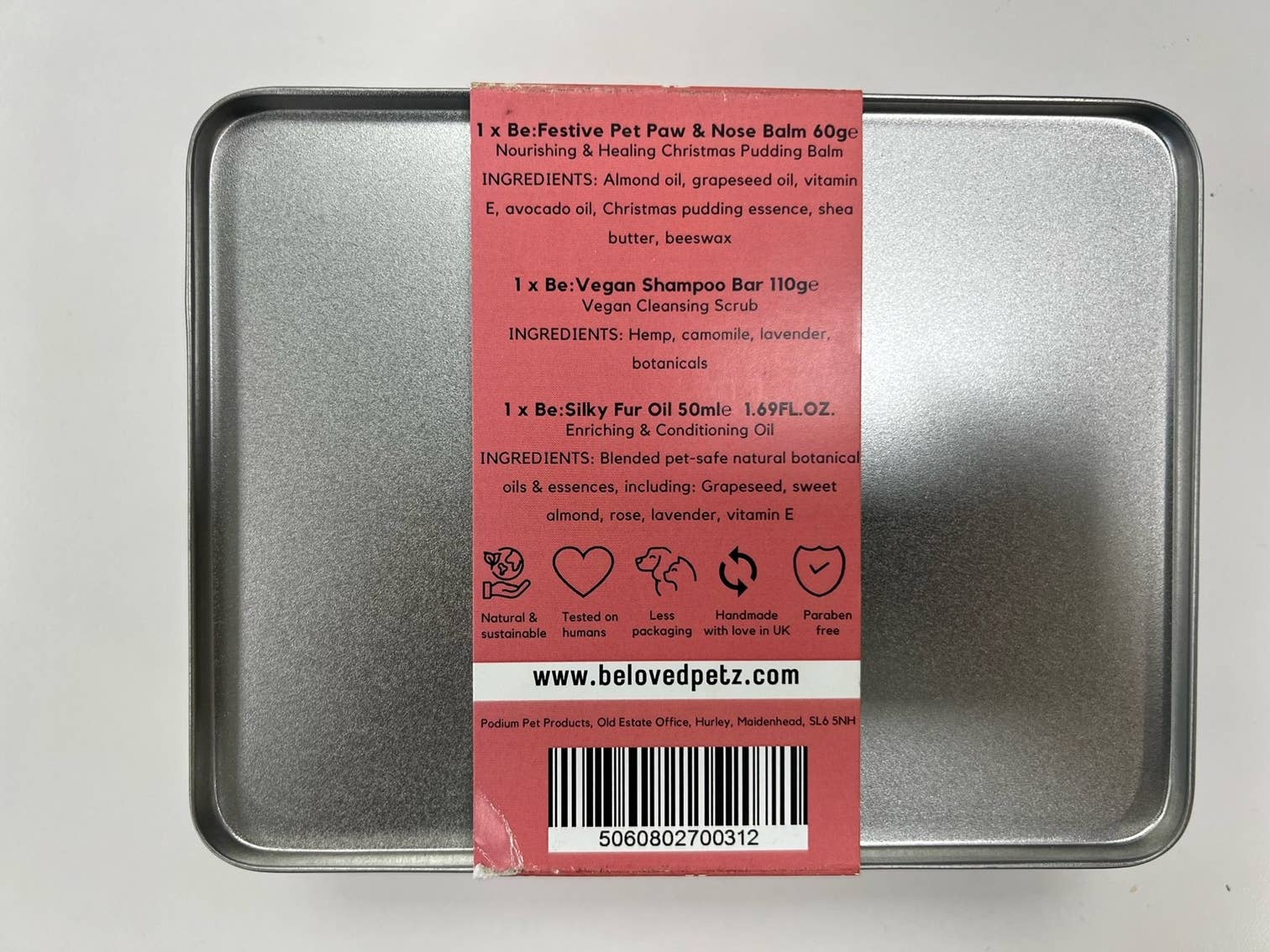 BeLoved, Natural Dog Grooming Products. - Vente Set de pochettes cadeaux - Coffret cadeau pour chien, Be Merry, cadeau parfait pour les animaux de compagnie et leurs proches7