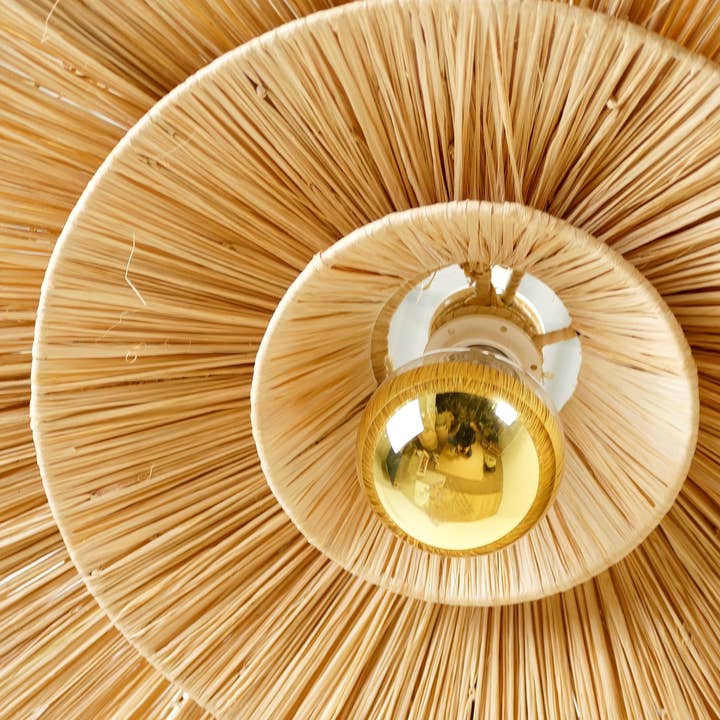 Bohome Living - Wholesale Chandelier/Hanging Light - Raffia suspension plate1