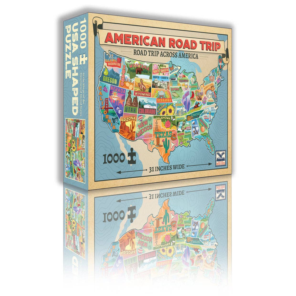 Wood Expressions - Wholesale Puzzle - Adult - American Roadtrip Jigsaw Puzzle - 1,000 Pieces8