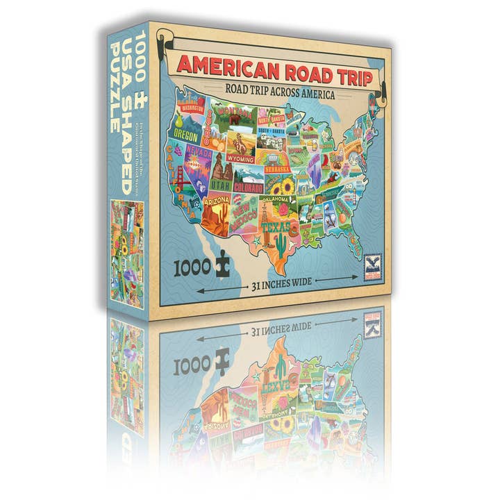 Wood Expressions - Wholesale Puzzle - Adult - American Roadtrip Jigsaw Puzzle - 1,000 Pieces8