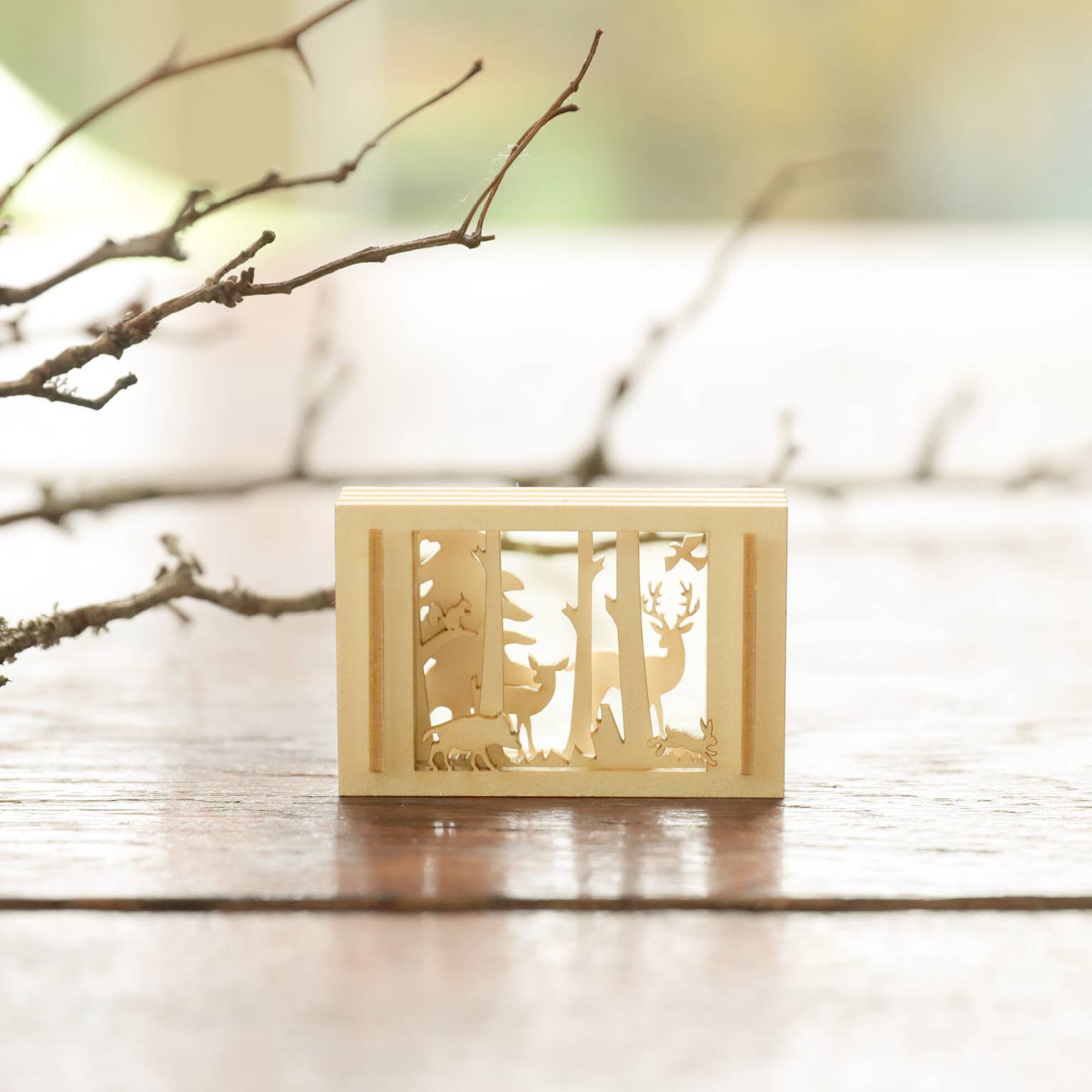 SILHOUBOX - Wholesale Decorative Box - Waldeslust Silhoubox S... Forest, Deer, Wild Boar — Gift Item1