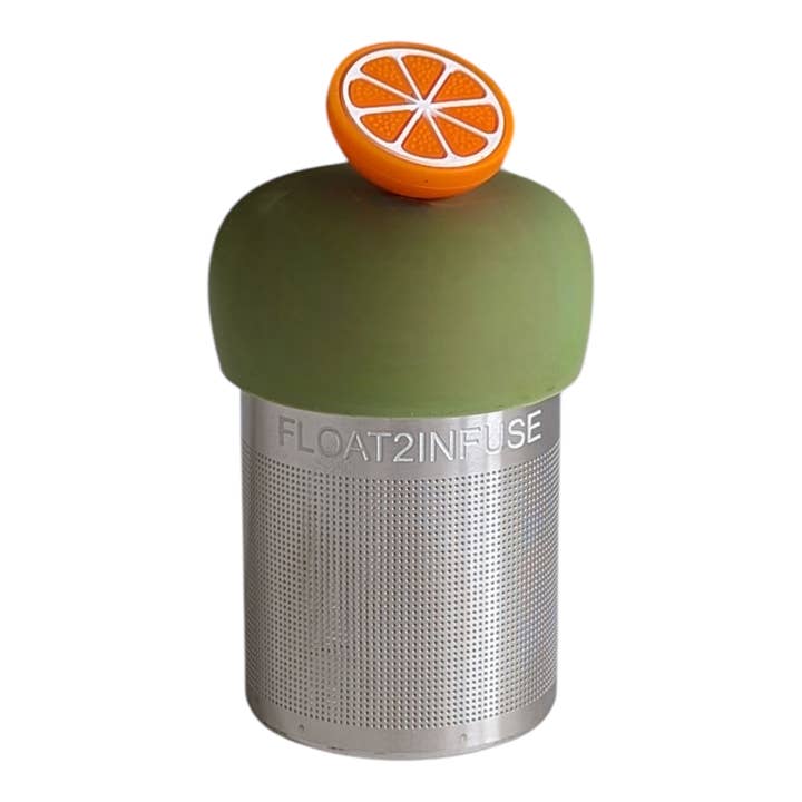 Tranche d'orange | Infuseur à thé flottant | Base verte | Orange pour la vente par Float2infuse Tea Infuser