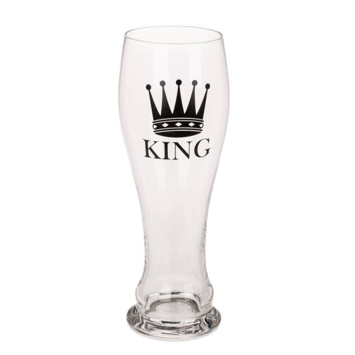 Out of the blue KG - Wholesale Beer Glass/Mug - Drinking glass set, King & Queen,1