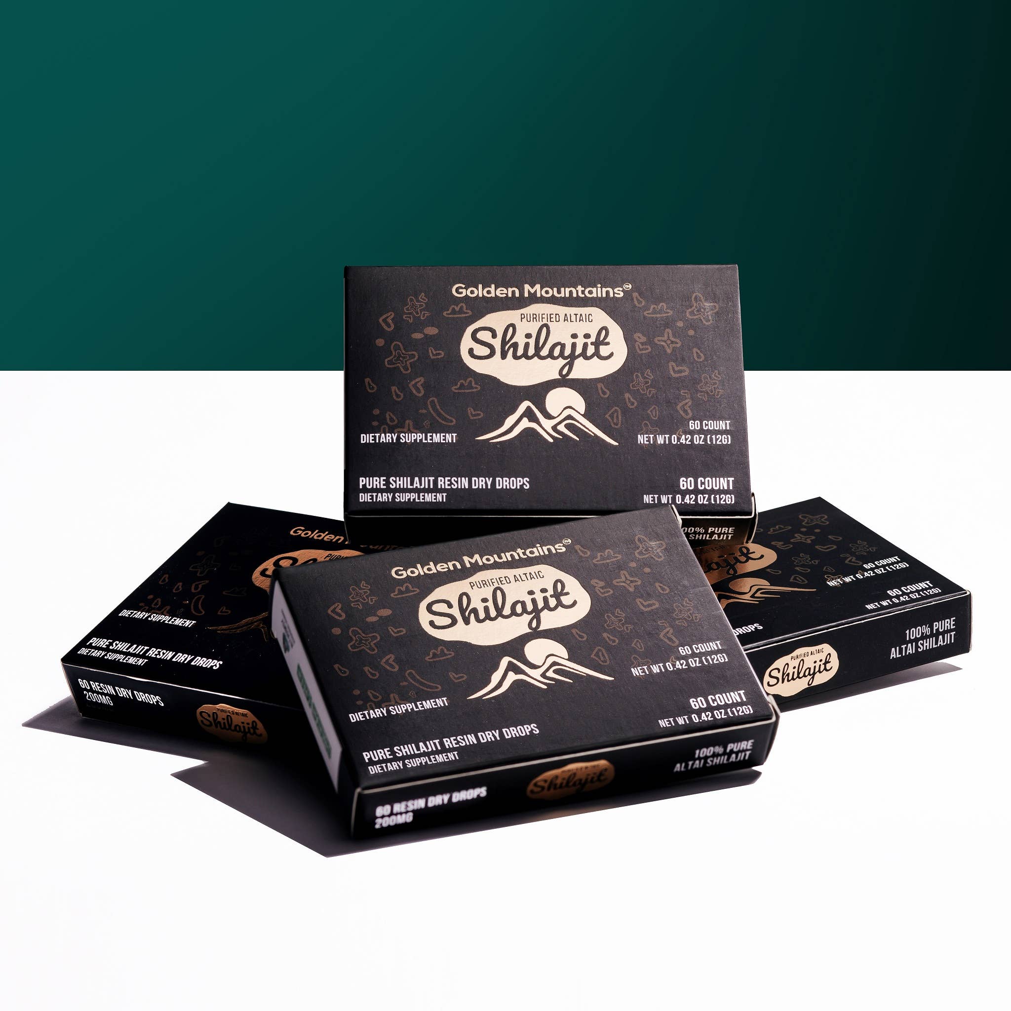 SiberianGreen - Vendita all'ingrosso Unguenti/Balsami/Creme curative - Confezione da 3 - 180 compresse di Shilajit Altai in gocce secche premium pure1