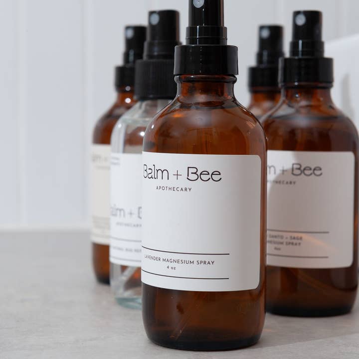 Balm and Bee Apothecary - Wholesale Pain Relief Spray/Cream - Peppermint Eucalyptus Magnesium Spray