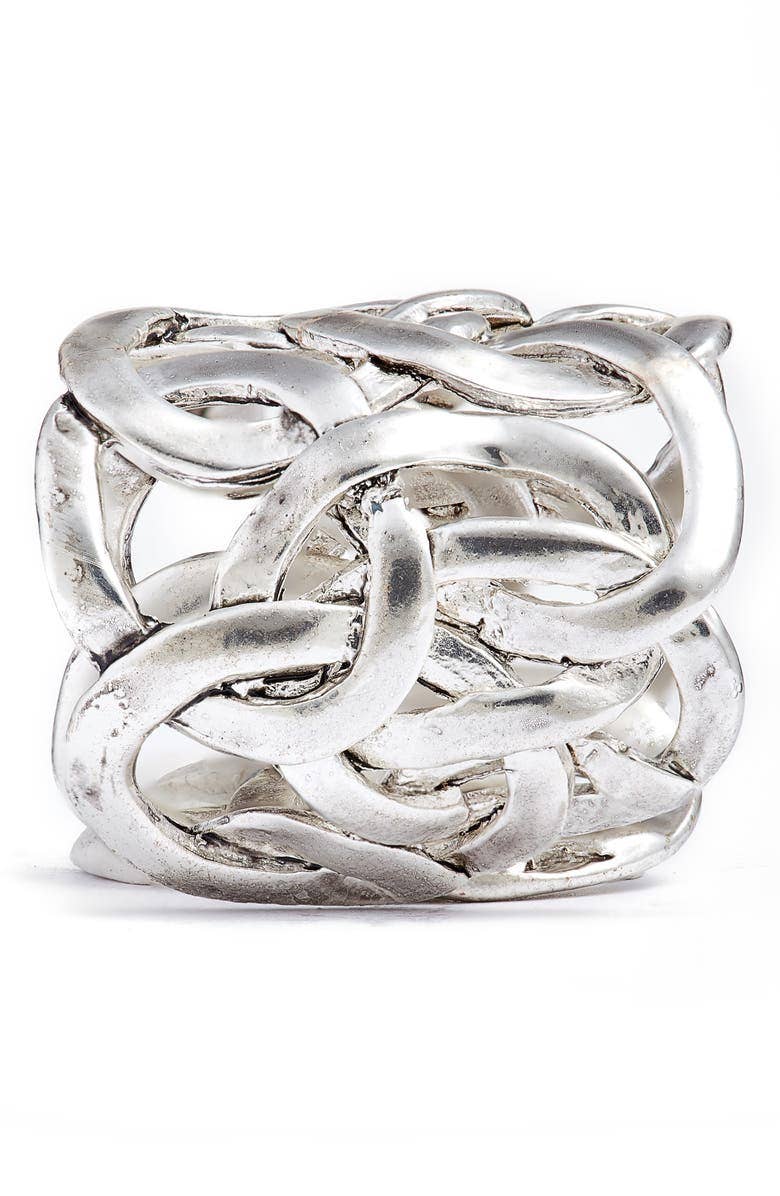 KARINE SULTAN - Wholesale Cocktail/Statement Ring - Stylish Overlap Ring: Unique Statement Jewelry3