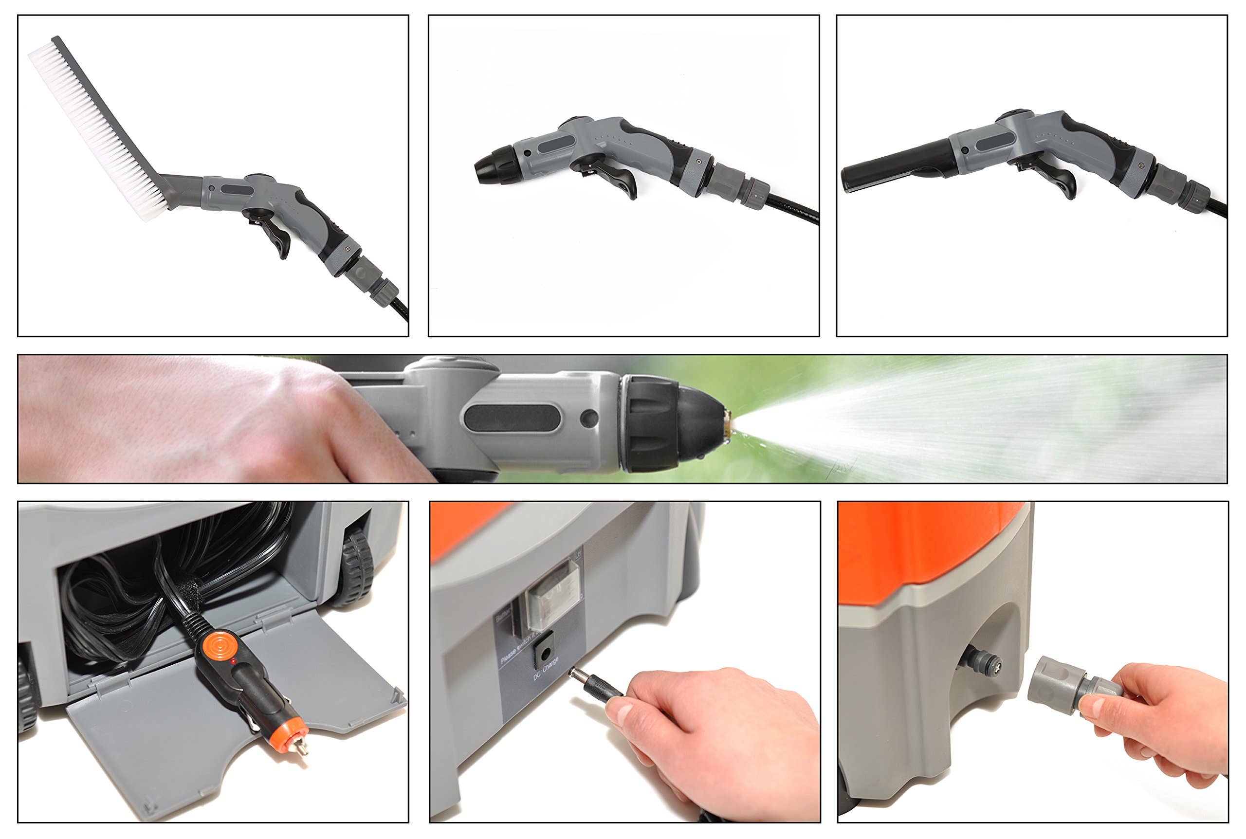 Ivation - Wholesale Automotive Cleaning Products - Portable Electric Pressure Washer Gun with Water Tank4