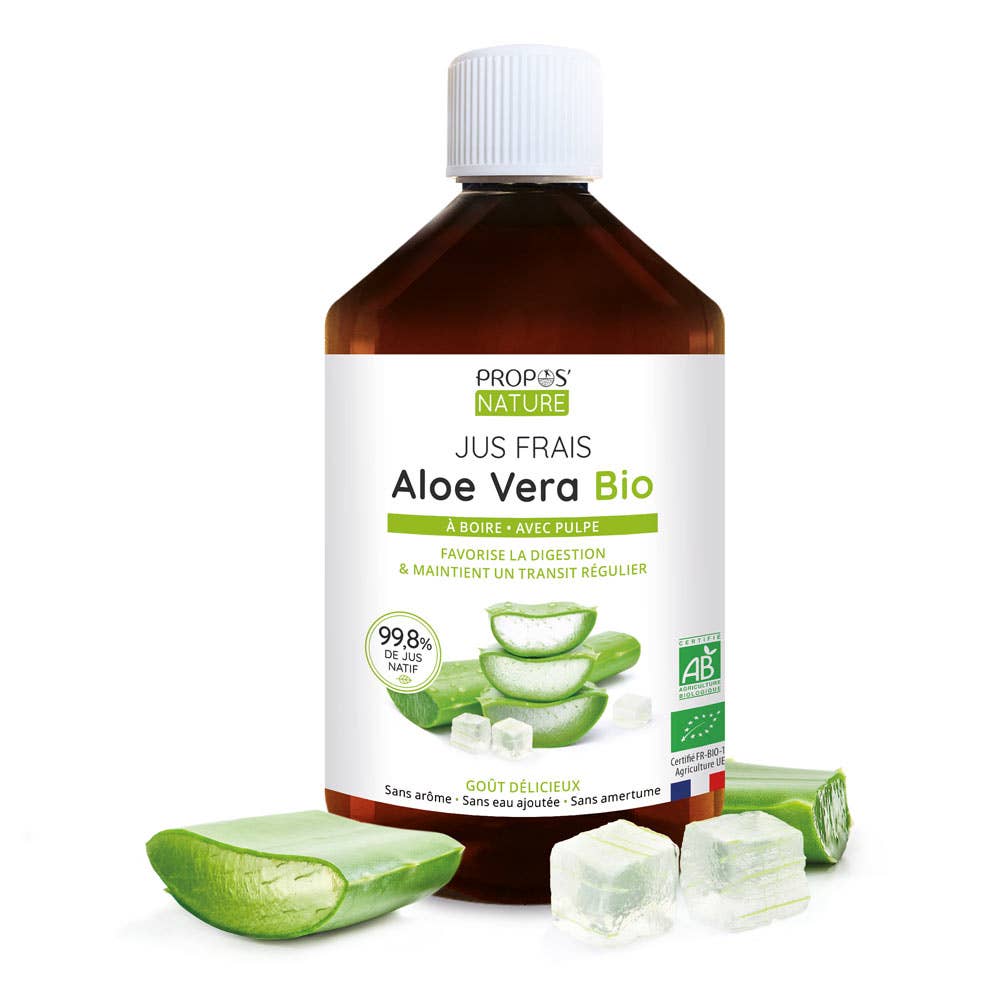 Propos'Nature - Wholesale Wellness Juice/Tonic - Organic Aloe Vera Juice to Drink - Dietary Supplement - 500ml1