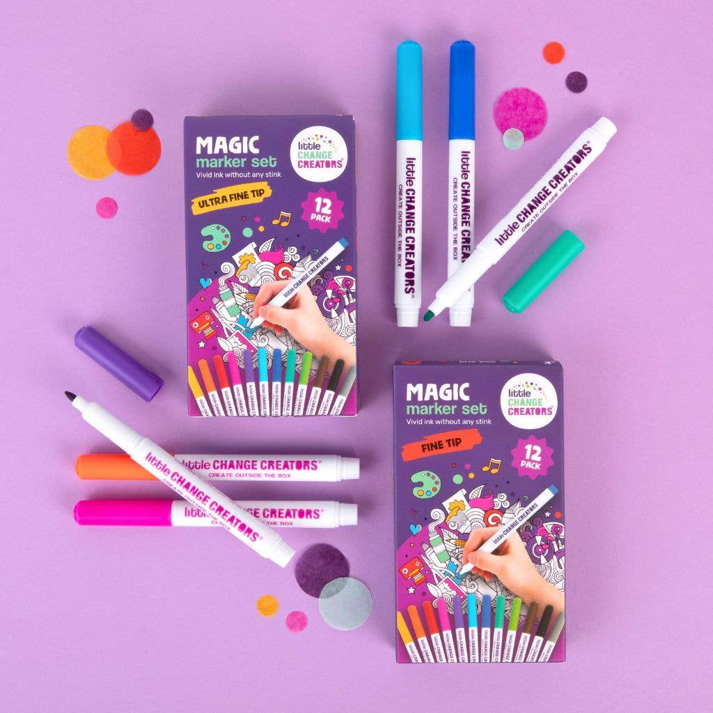 Little Change Creators - Wholesale Markers - Kids & Baby - MAGIC MARKERS - Ultra Fine | Felt Tip Colouring Pens5