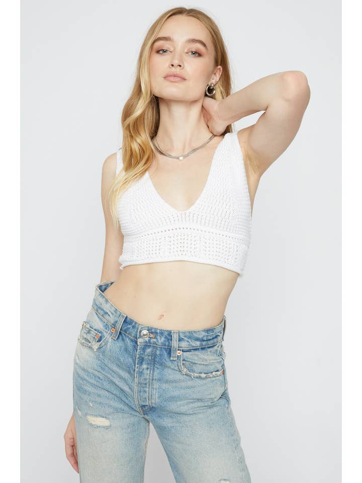 SWEATER KNIT BRA TOP for wholesale by Sans Souci