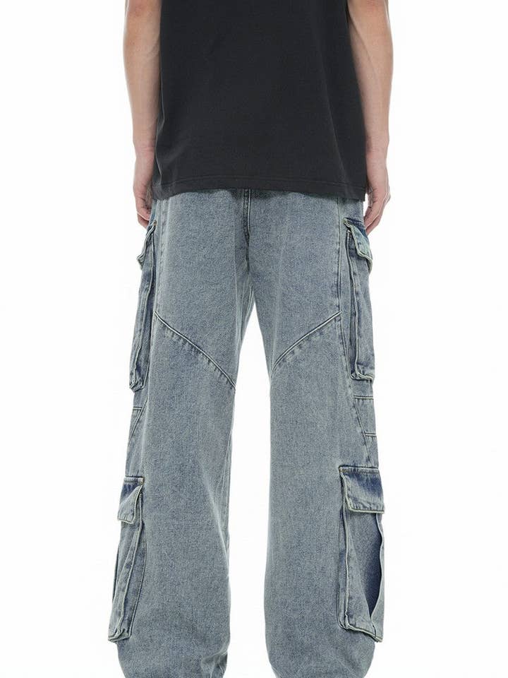 Blue Heavyweight High Street Jeans for wholesale on Faire