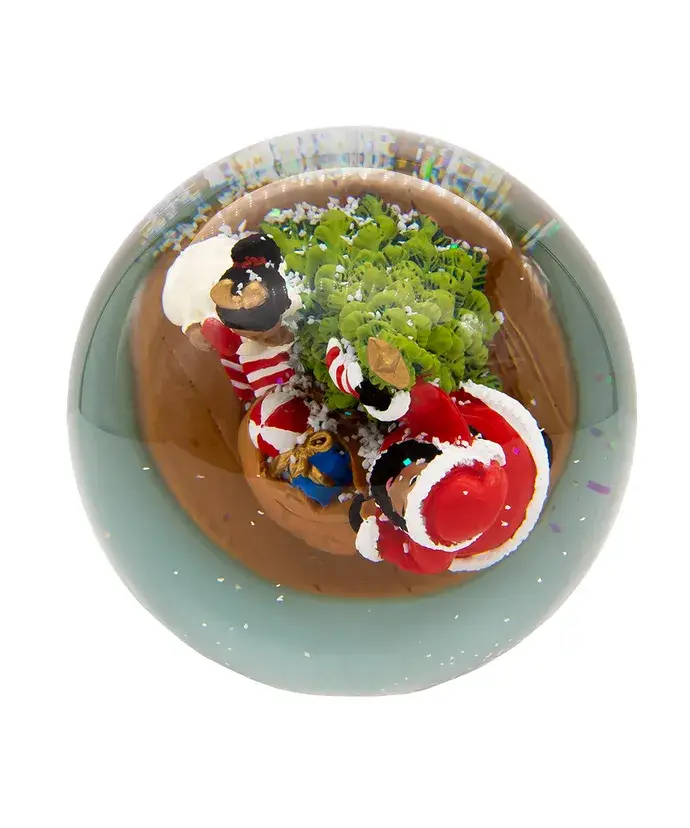 Kurt S. Adler, Inc. - Wholesale Snow Globe - Musical Wind-Up African American Santa Water Globe4
