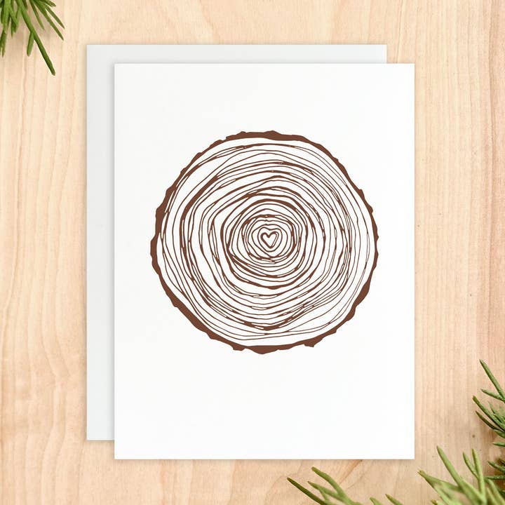 Carte de vœux Love Grows pour la vente par Printworthy