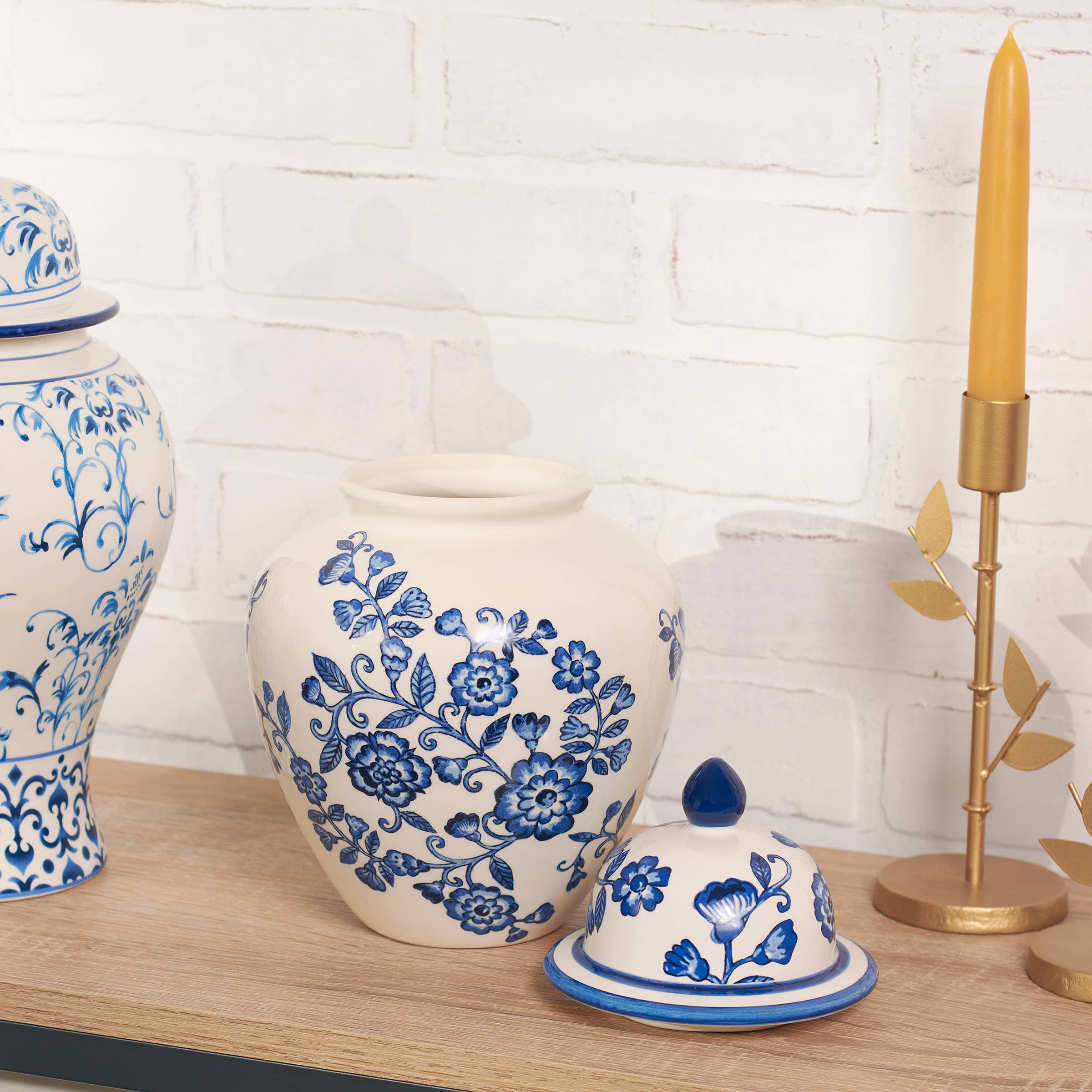 Primitives by Kathy - Wholesale Decorative Plate/Dish/Bowl - Indigo Tea Jar2