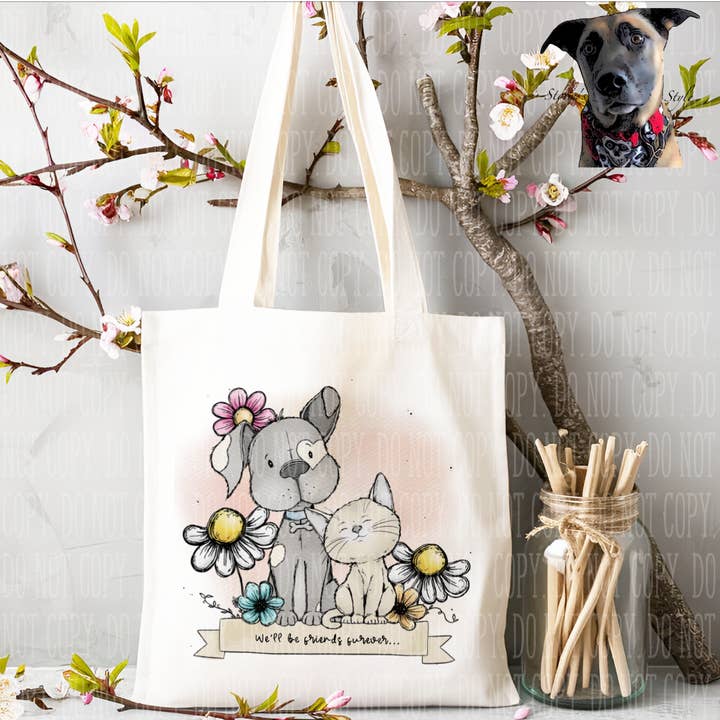 Storms Style - Wholesale Tote bag – Unisex - Dog & Cat Friends Tote Bag - 4 designs - can be personalised1