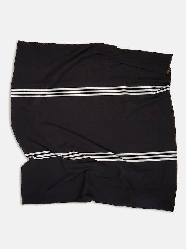 Coperta in cotone New Yorker | Nero/Bianco | King per la vendita all'ingrosso da parte di Pony Rider