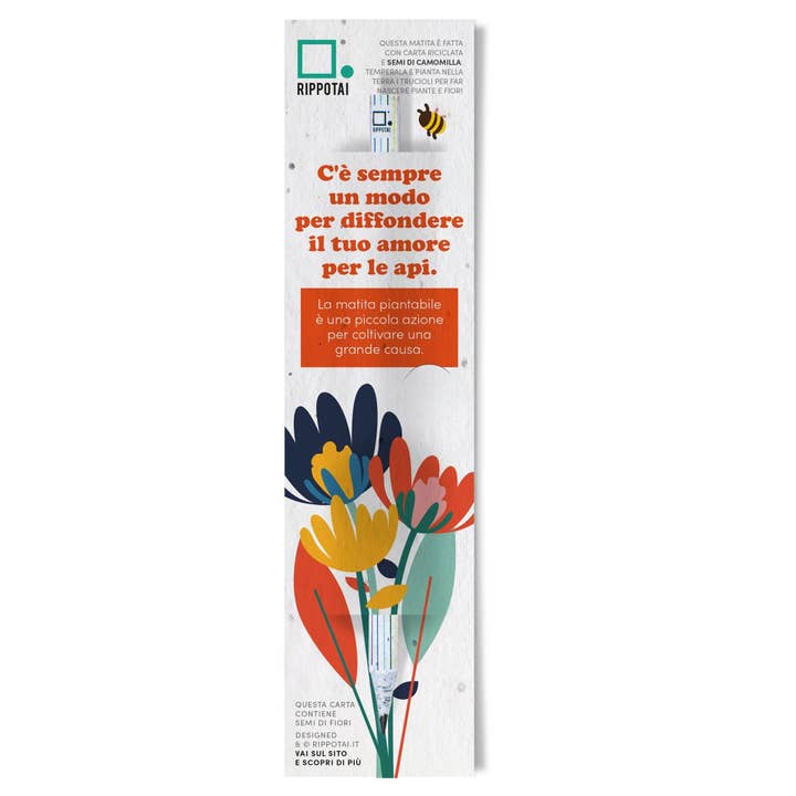 Rippotai - Wholesale Plant Seeds - Flowers for Bees – Biodiversity Kit with Plantable Pencil and Seed Bomb1