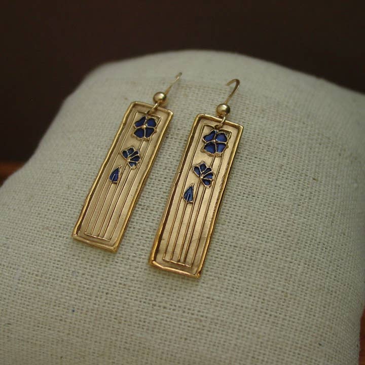 Vis a Vis Jewelry - Vente Boucles d'oreilles pendantes - Boucles d'oreilles petites fleurs de marguerite - Bijoux d'automne6