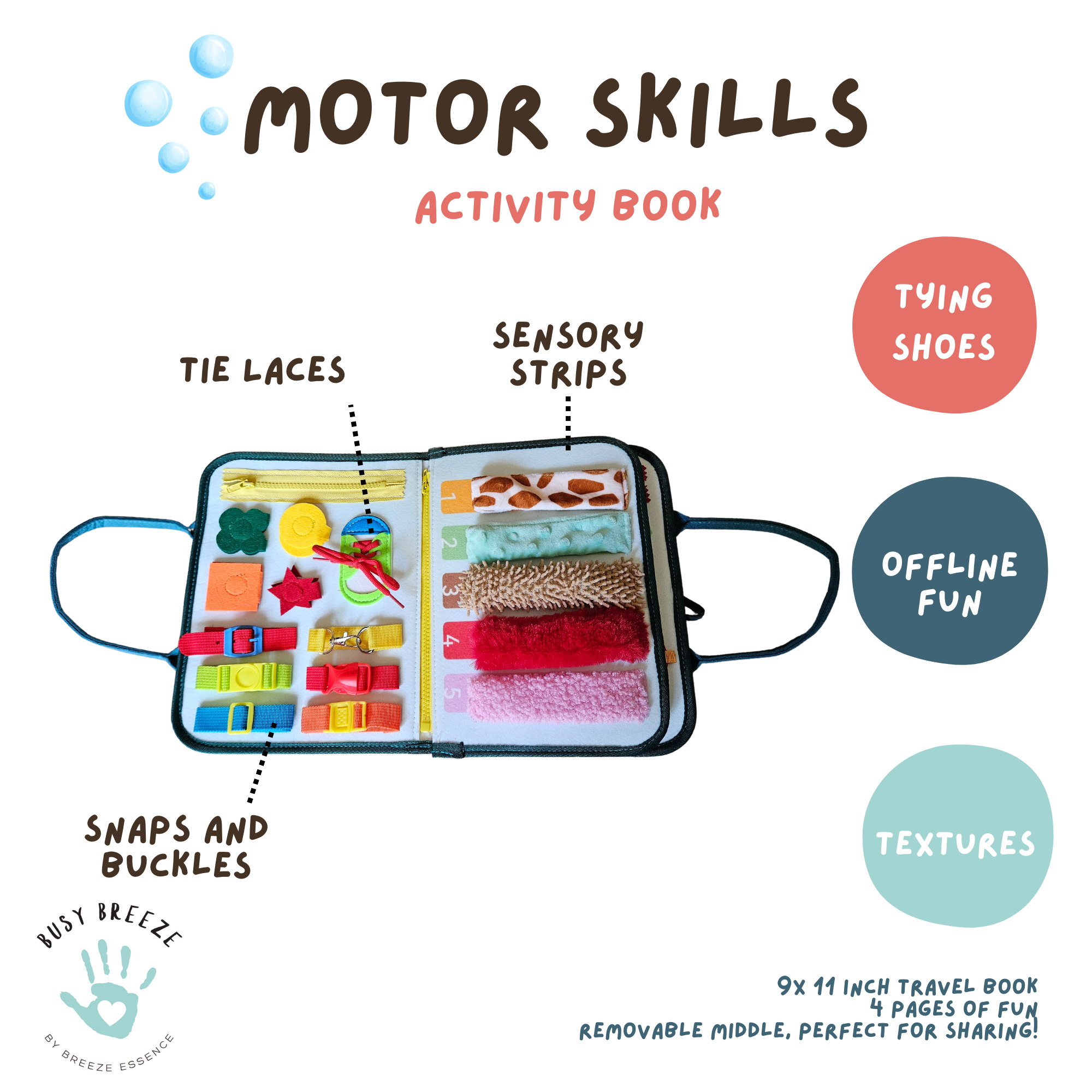 Breeze Essence Inc. - Wholesale Toy Set - Kids - Busy Board- Under the Sea2