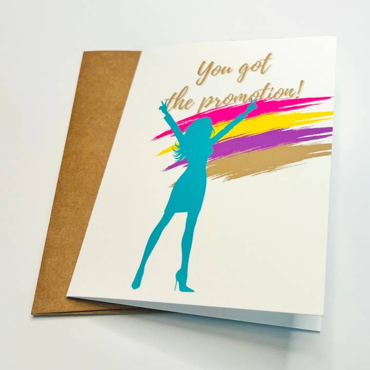 NEW You Got The Promotion! Encouragement Card for wholesale by Woohoo! Stationery