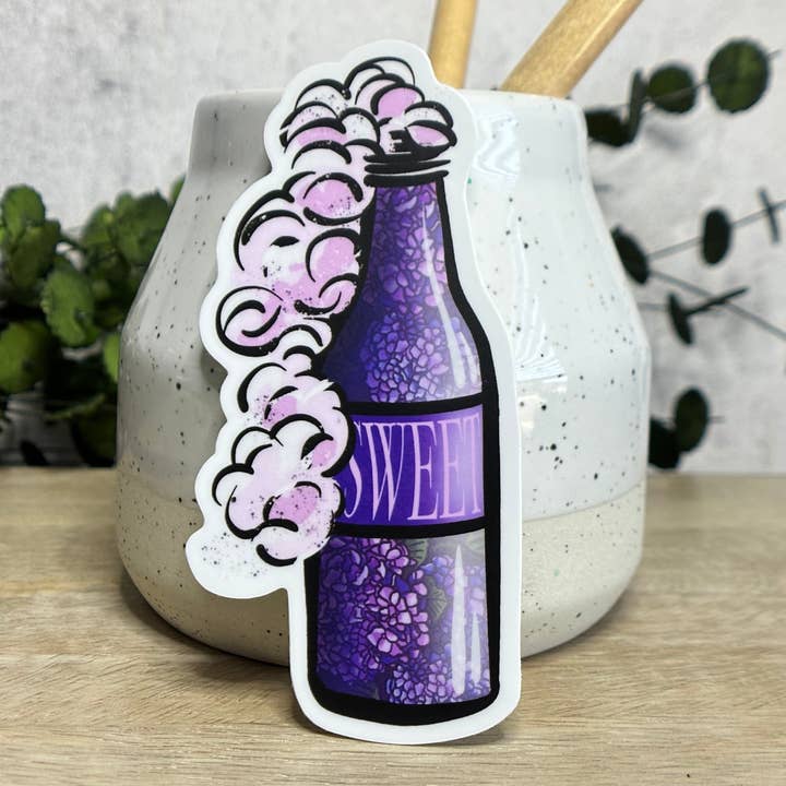 Sweet Beer Bottle Vinyl Sticker for wholesale by Everyday H2O