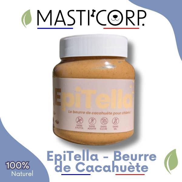 Jordnøddesmør beriget med hjortegevir - hund - 330g for engroshandel hos Masti'Corp