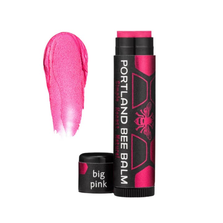 Portland Bee Balm - Wholesale Lip Balm - Big Pink Tinted Beeswax Lip Balm Display – 24-Count3